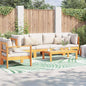 Floral ARAKIL Outdoor Rug Baby Blue and 400 x 300 cm