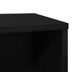 Caja de arena para gatos de roble negro, 60 x 40 x 40 cm, madera de ingeniería