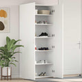 Armario para Zapatos con estante Blanco 80 x 35.5 x 180 cm