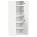 Armario para Zapatos con estante Blanco 80 x 35.5 x 180 cm