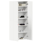 Armario para Zapatos con estante Blanco 80 x 35.5 x 180 cm