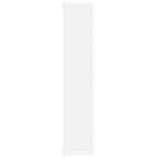Armario para Zapatos con estante Blanco 80 x 35.5 x 180 cm