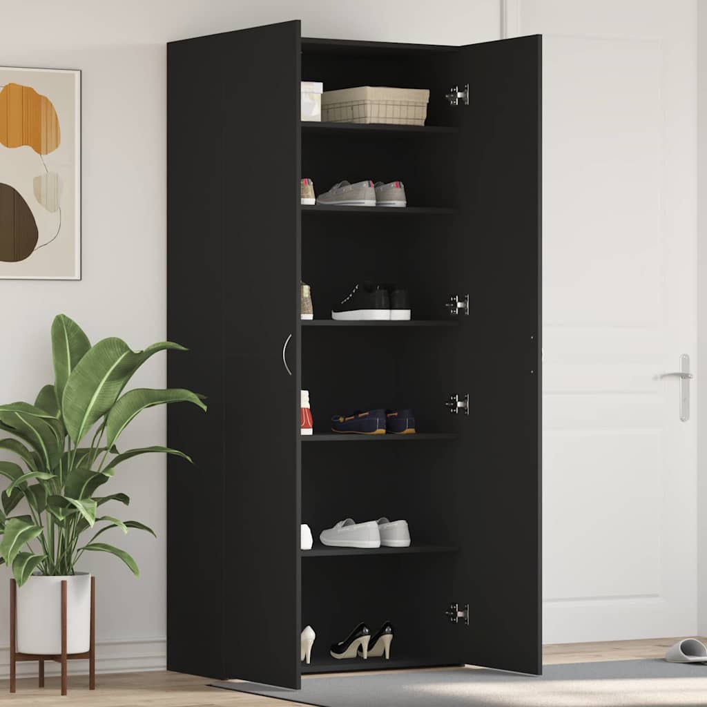 Armario para Zapatos con estante Blanco 80 x 35.5 x 180 cm