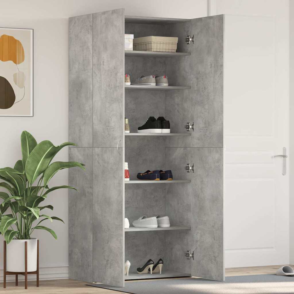 Armario para Zapatos con estante Blanco 80 x 35.5 x 180 cm