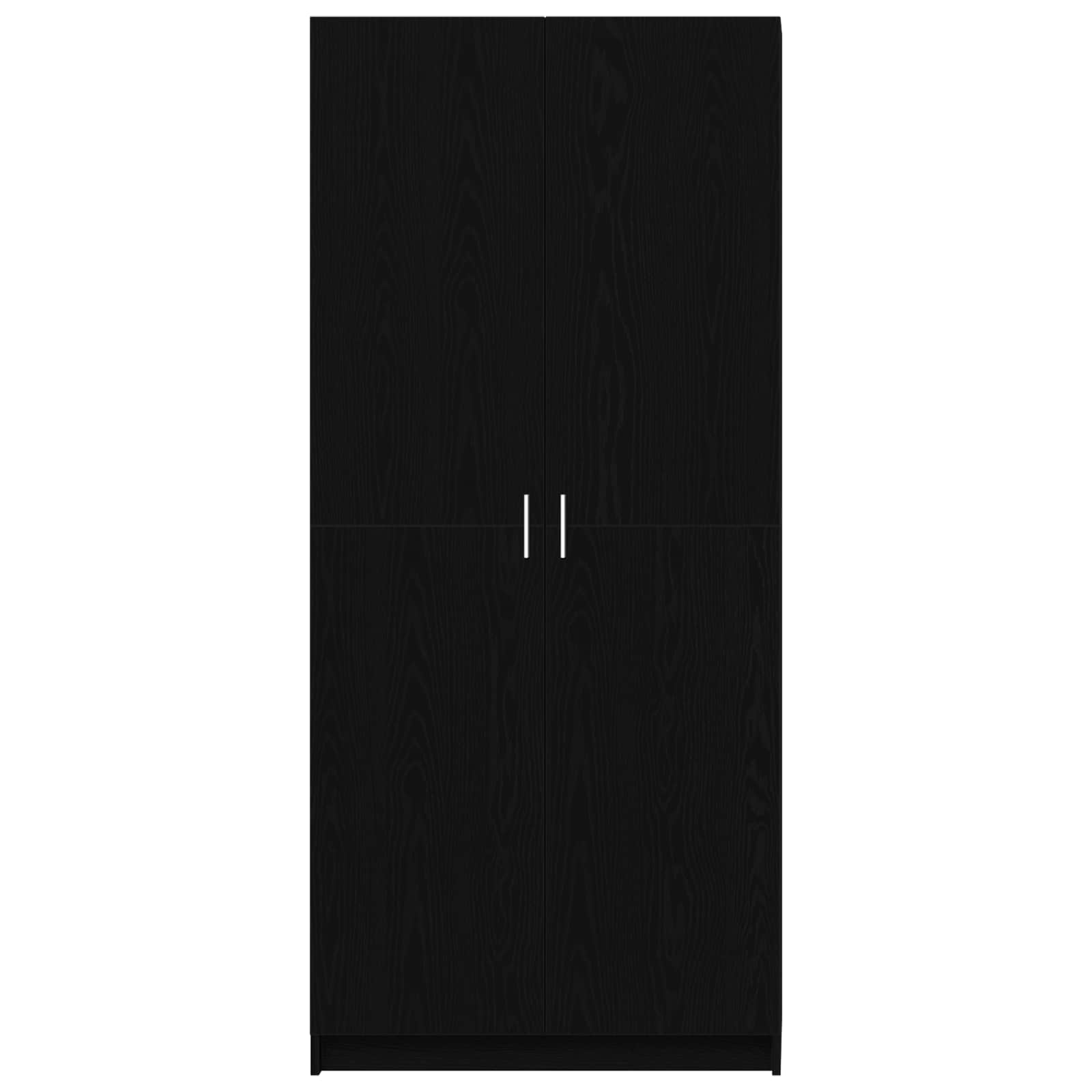Armario Roble Negro 80 x 50,5 x 180 cm Madera de ingeniería