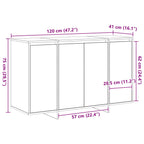 Vitrina Blanco 120 x 41 x 75 cm Madera contrachapada