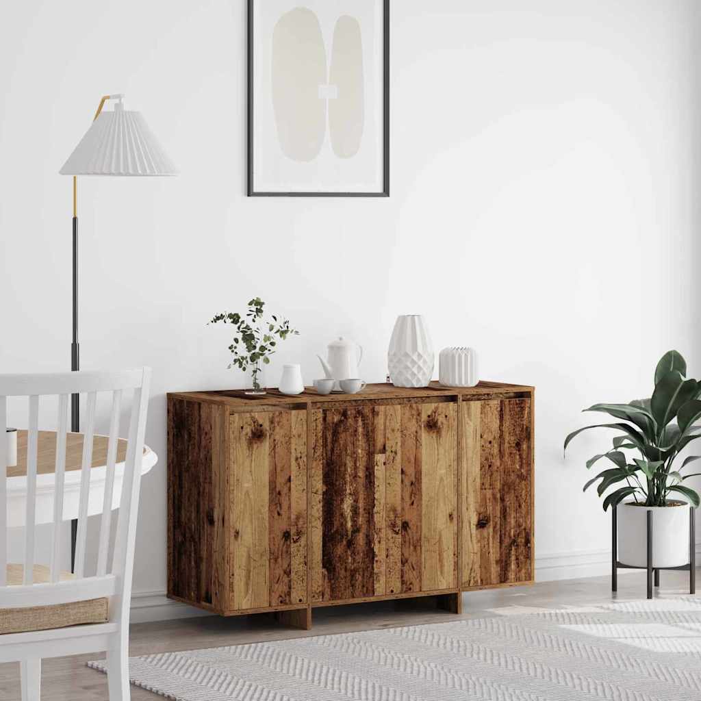 White display cabinet 120 x 41 x 75 cm Plywood