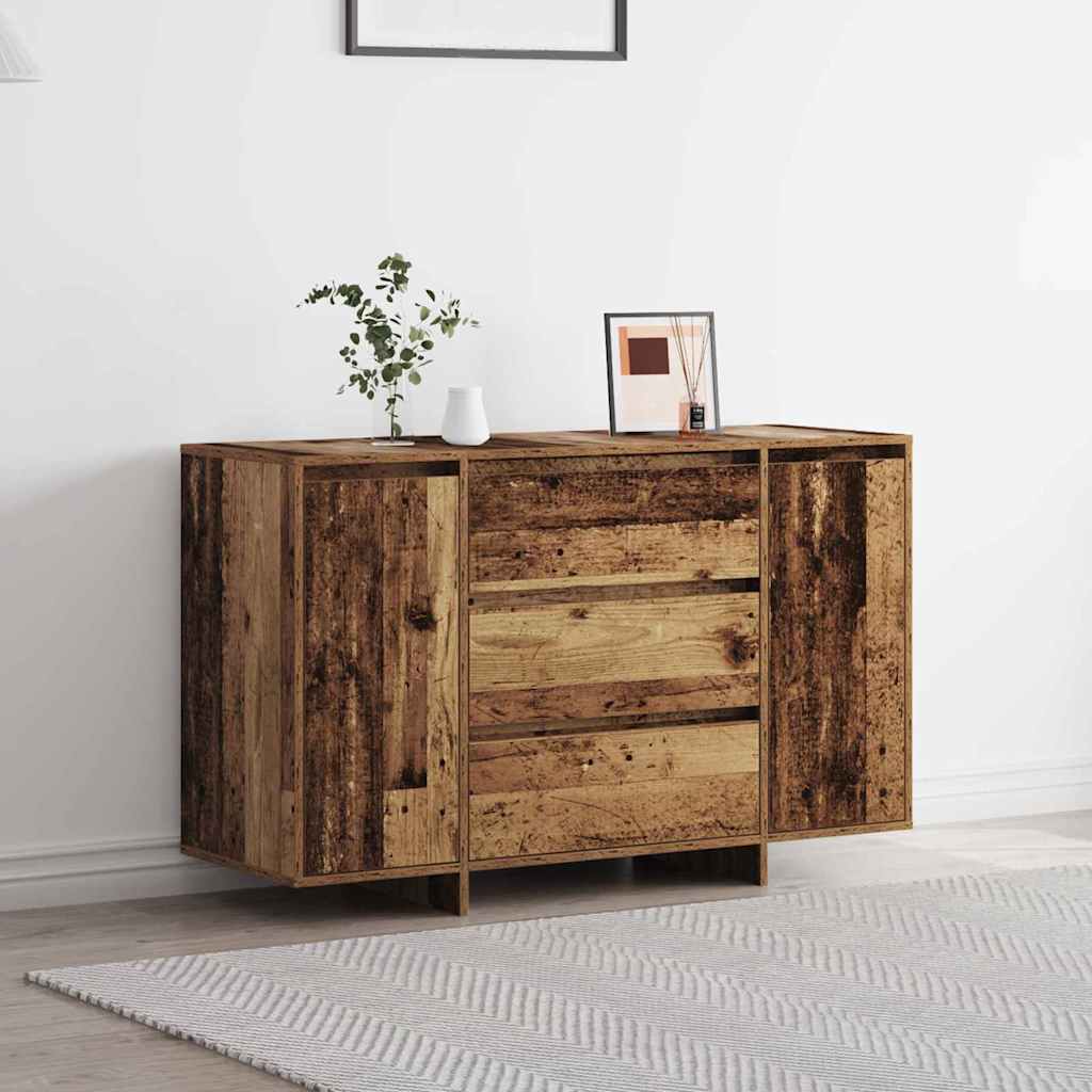 Aparador 2 pcs Roble Negro 60 x 31 x 84 cm Madera de ingeniería