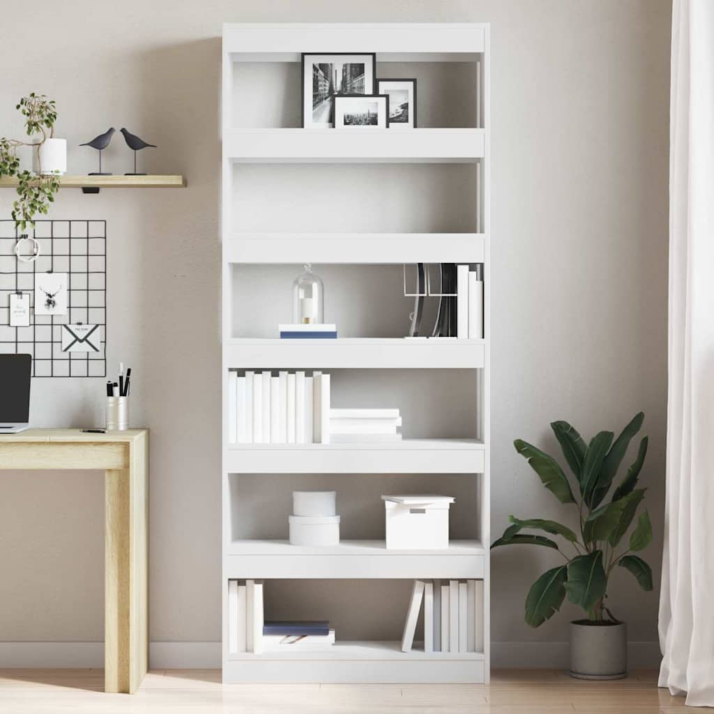 Librería con estante 80 x 30 x 198 cm Madera de ingeniería