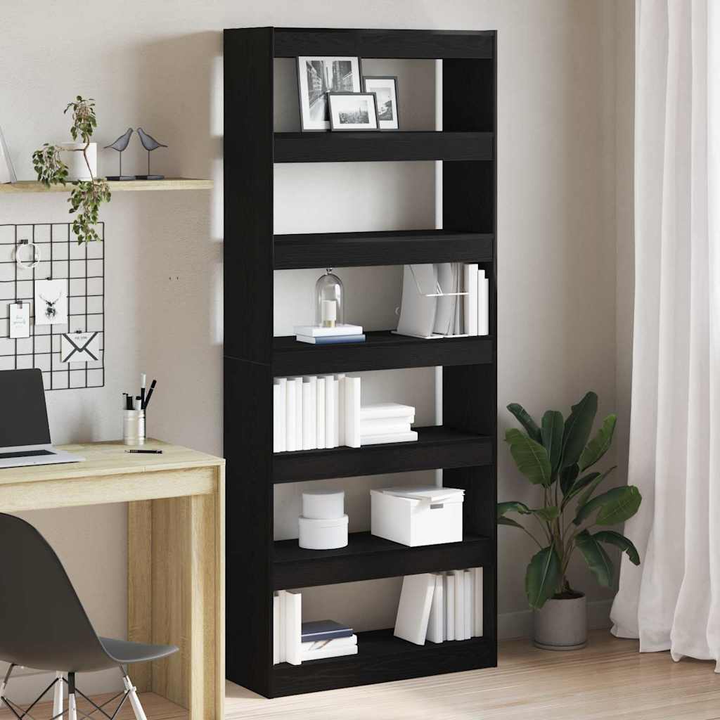 Librería con estante 80 x 30 x 198 cm Madera de ingeniería