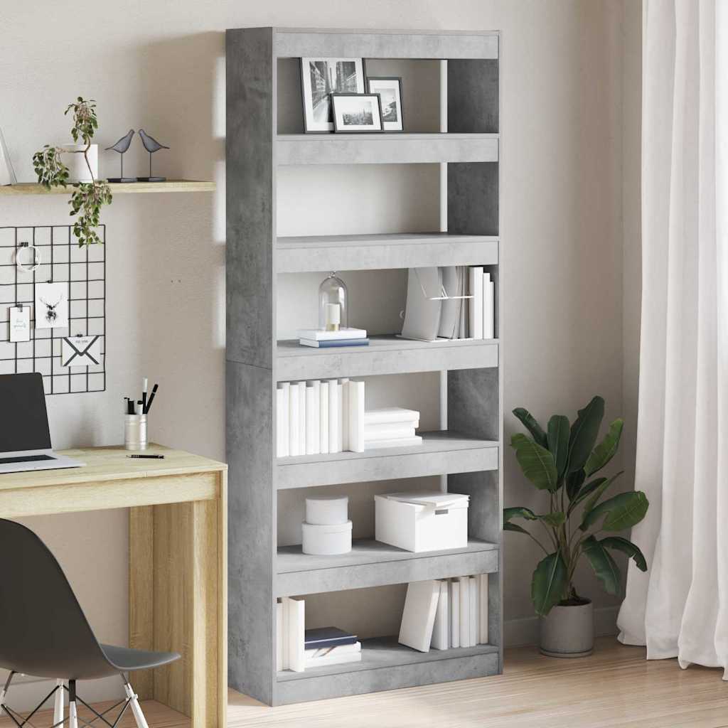 Librería con estante 80 x 30 x 198 cm Madera de ingeniería