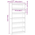 Librería 100 x 30 x 198 cm Madera de ingeniería