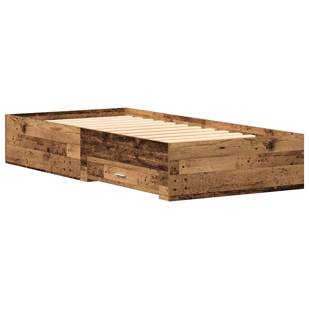 Estructura de cama con cajón Madera Vieja 100 x 200 cm
