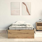Estructura de cama con cajón Roble artesanal 100 x 200 cm