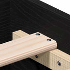 Estructura de cama con cajón Roble Negro 100 x 200 cm