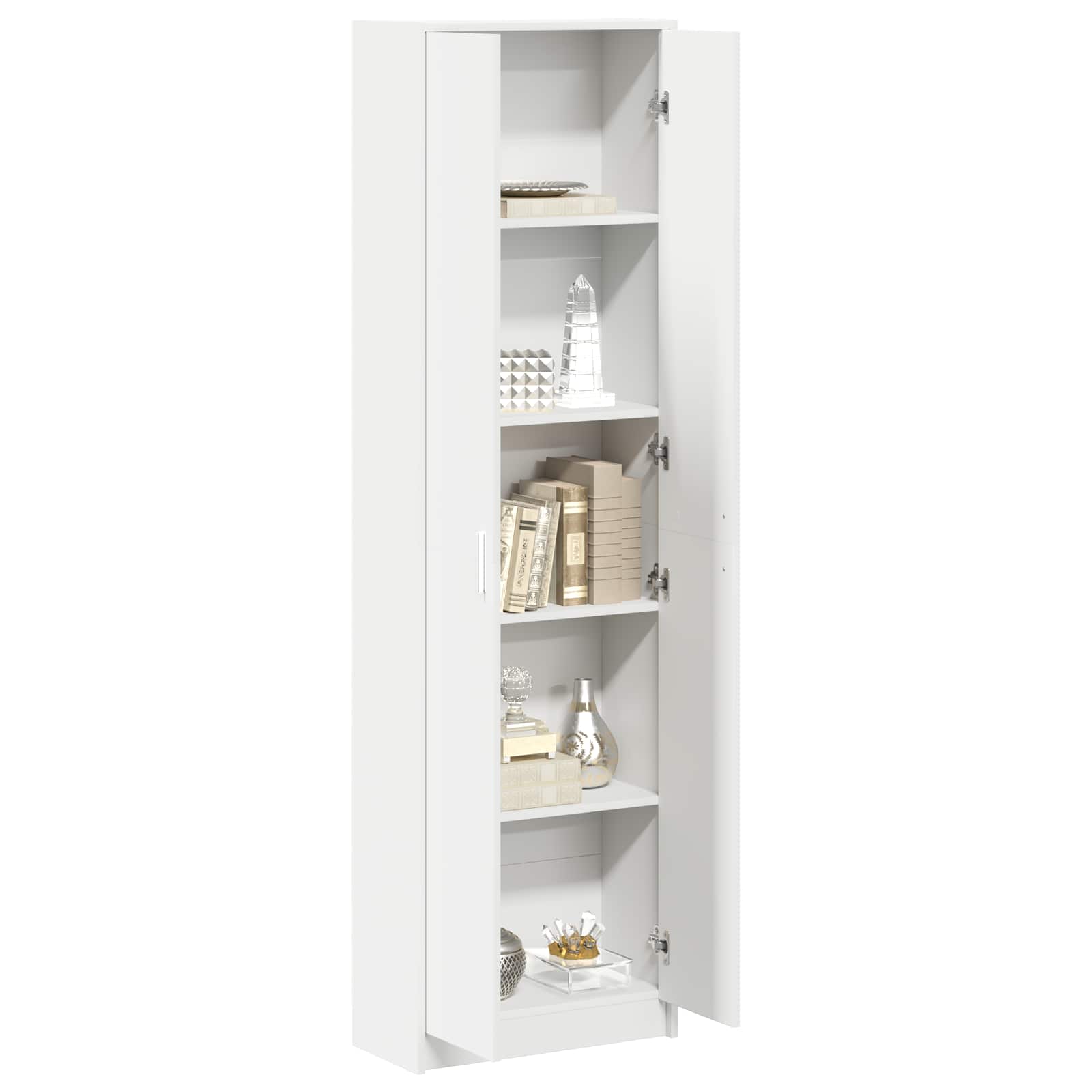 Cabinet with shelf 55 x 25 x 189 cm Engineered wood