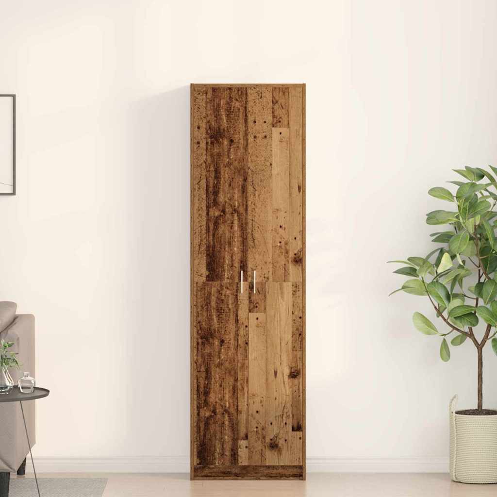 Cabinet with shelf 55 x 25 x 189 cm Engineered wood