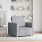 Blue Single Fold-Out Sofa Bed 90 x 165 x 87 cm fabric