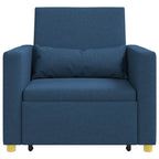 Cama Sofá Desplegable Individual Azul 90 x 165 x 87 cm tela