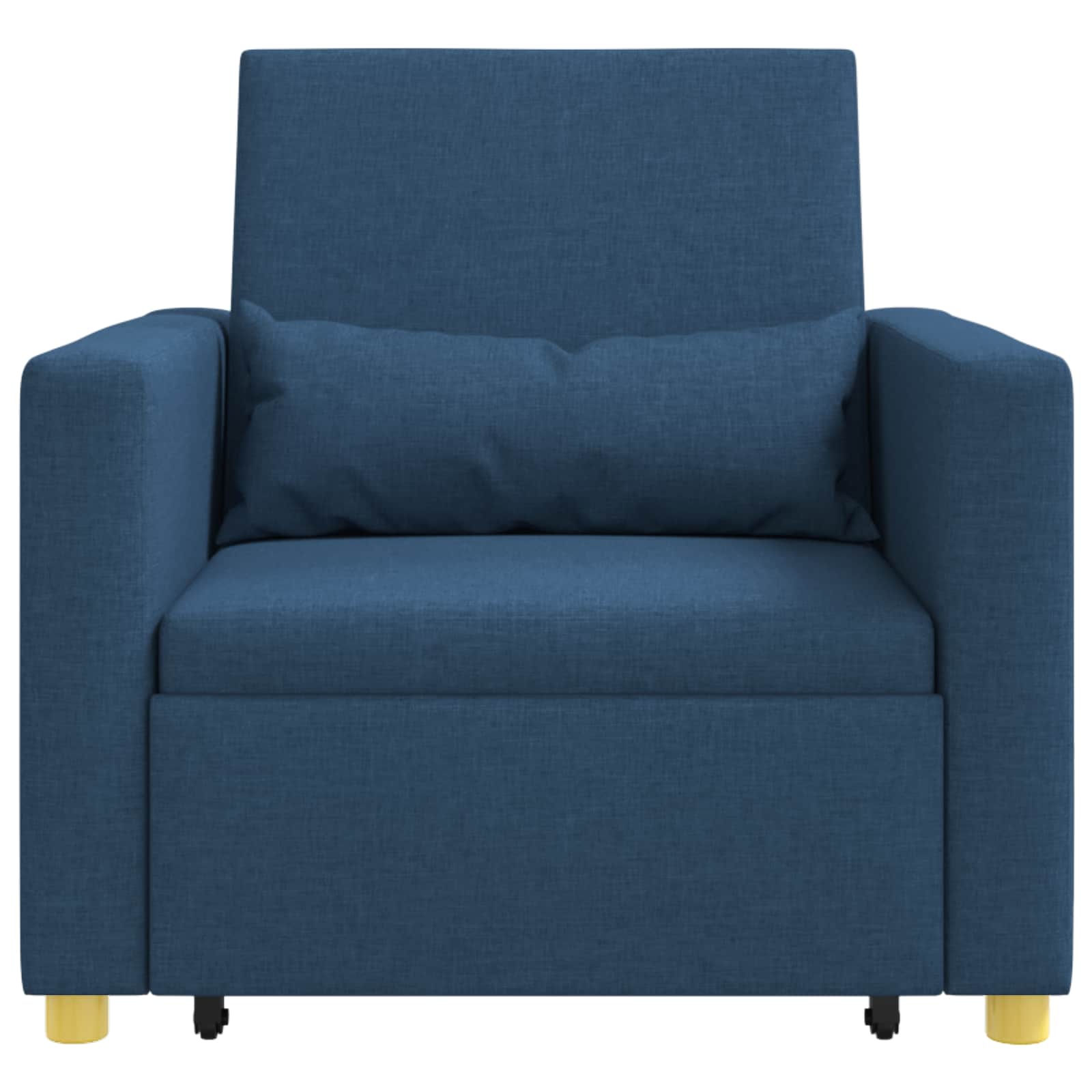 Cama Sofá Desplegable Individual Azul 90 x 165 x 87 cm tela