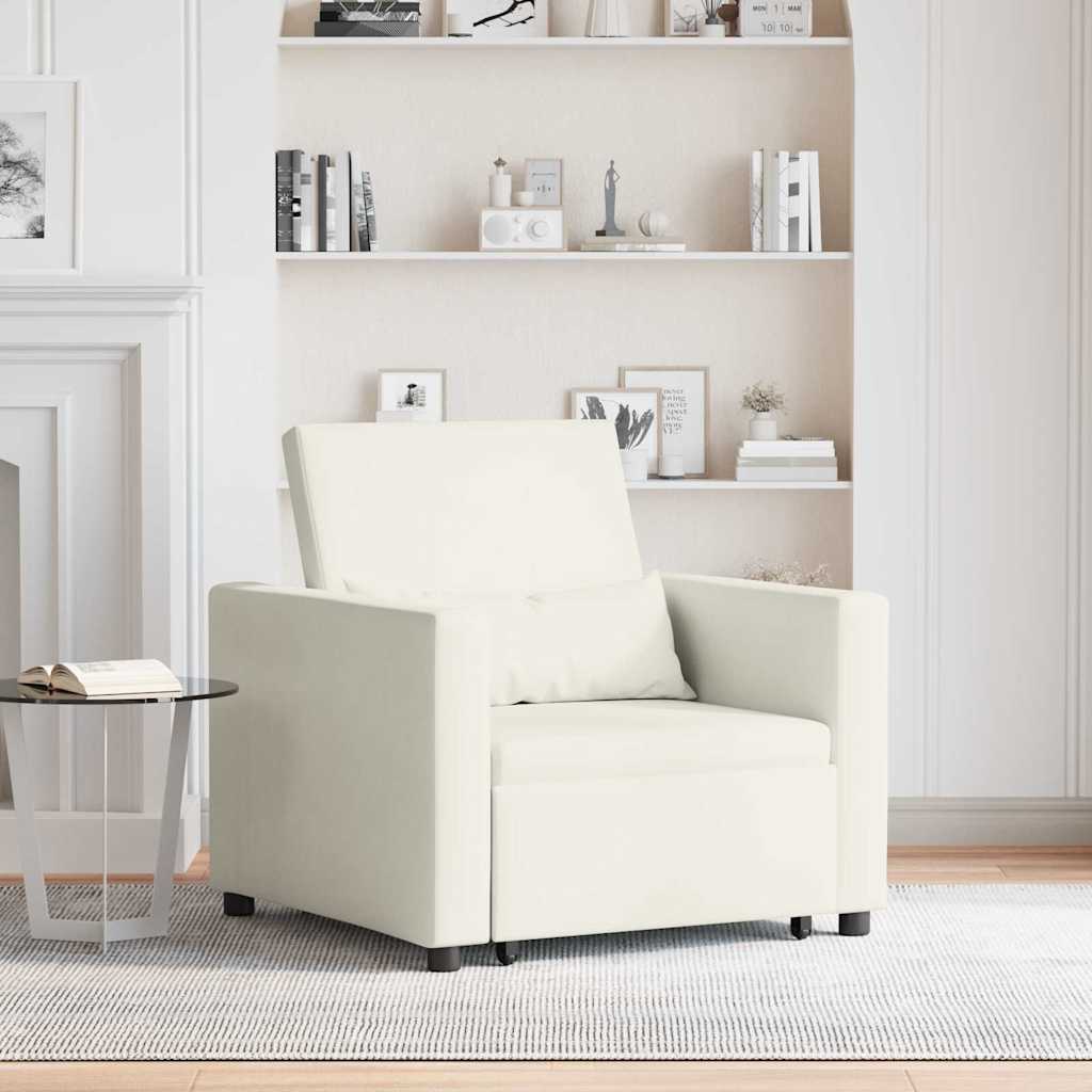 Cama de Sofá Dobrável Individual com Rodas Amarelo Veludo