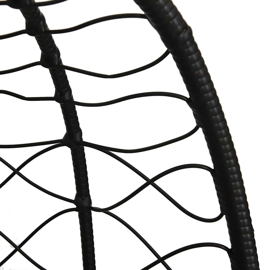 Silla huevo colgante Café 91,5 x 54,5 x 107 cm ratán sintético