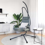Silla huevo colgante Manual Antracita 94 x 107 x 196,5 cm Acero