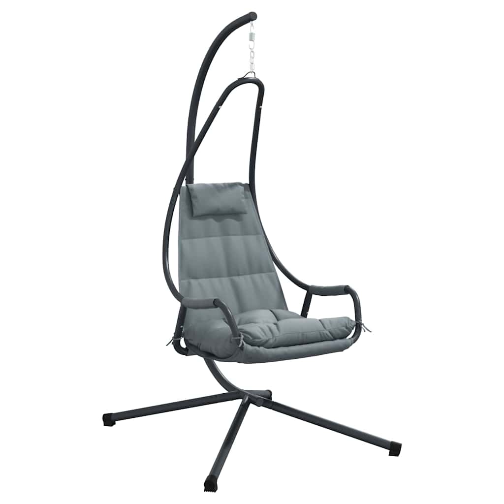 Silla huevo colgante Manual Antracita 94 x 107 x 196,5 cm Acero