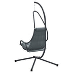 Silla huevo colgante Manual Antracita 94 x 107 x 196,5 cm Acero