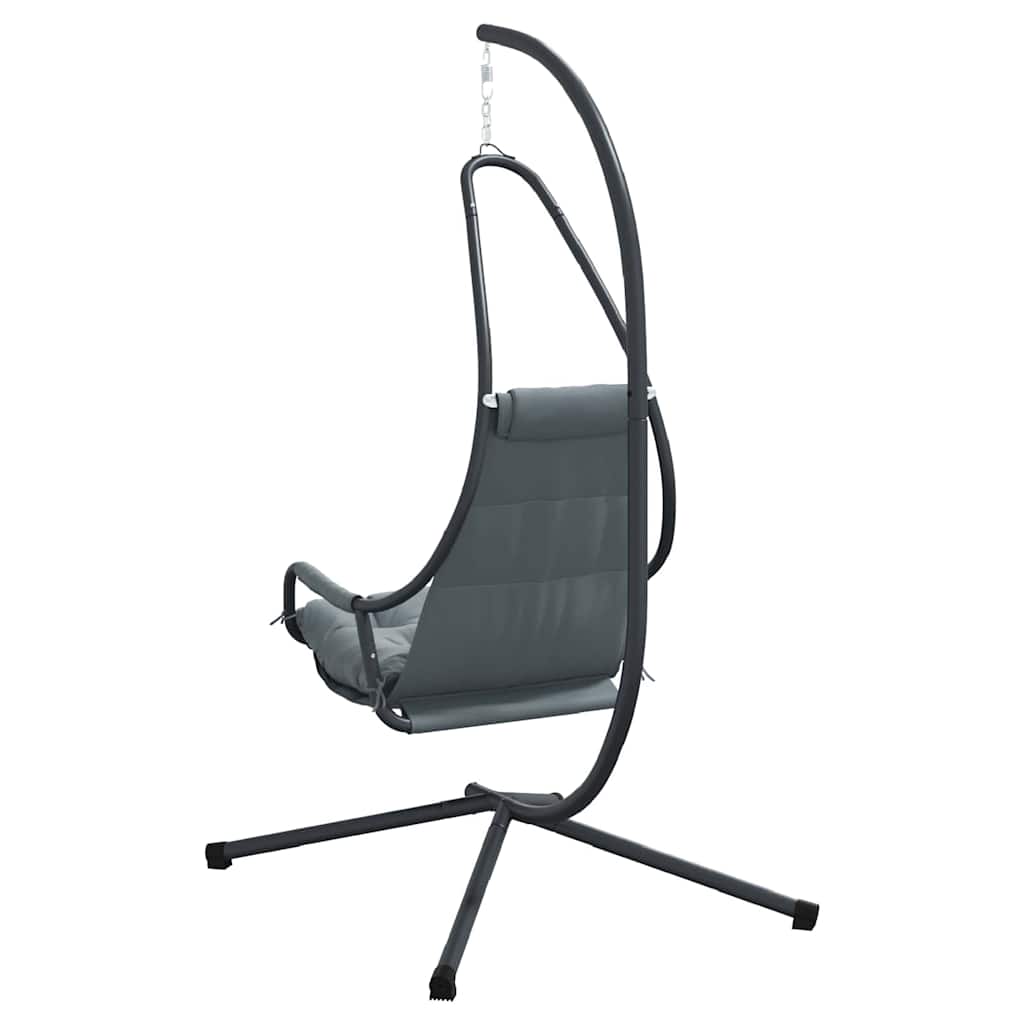 Silla huevo colgante Manual Antracita 94 x 107 x 196,5 cm Acero