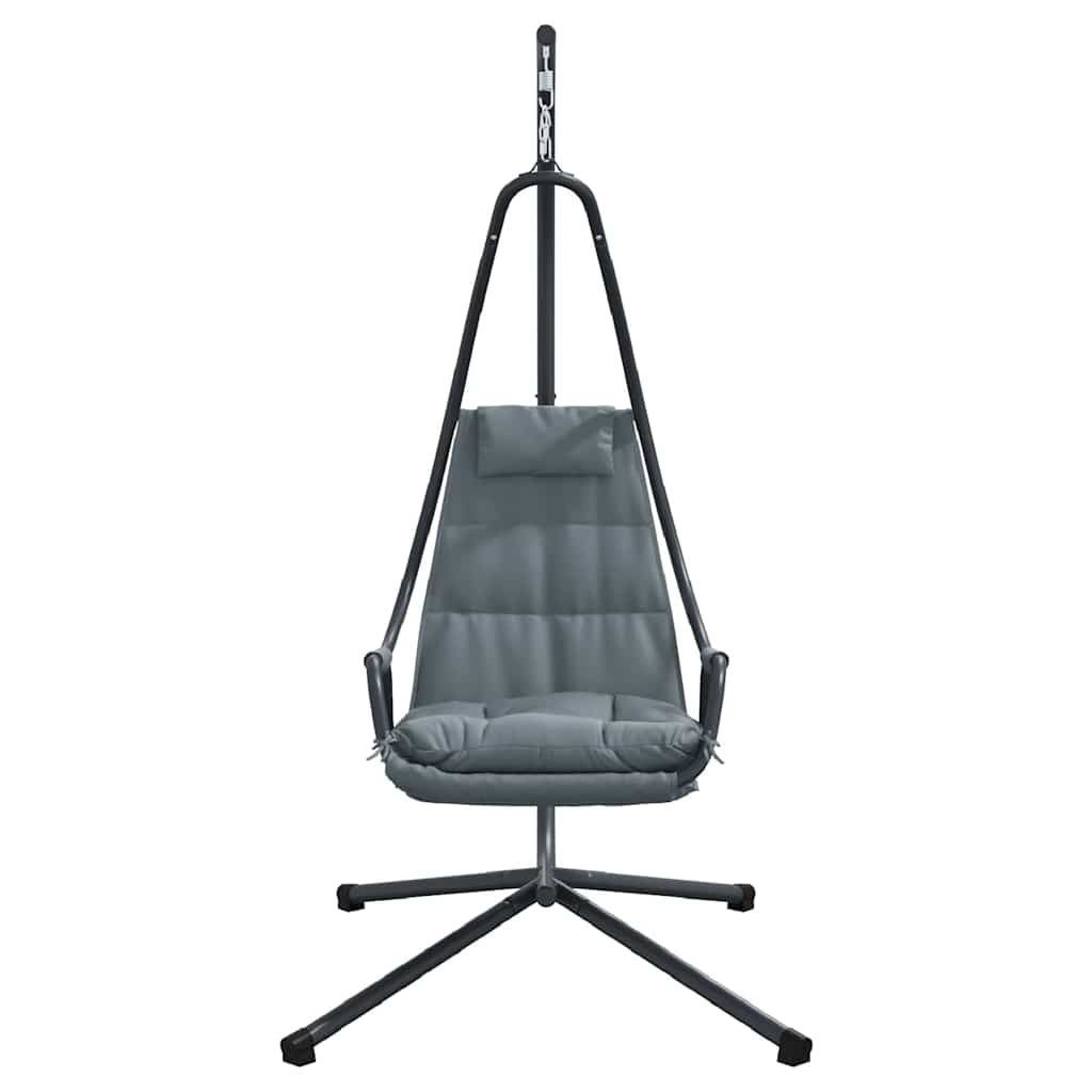 Silla huevo colgante Manual Antracita 94 x 107 x 196,5 cm Acero