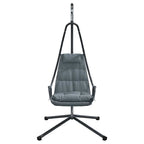Silla huevo colgante Manual Antracita 94 x 107 x 196,5 cm Acero
