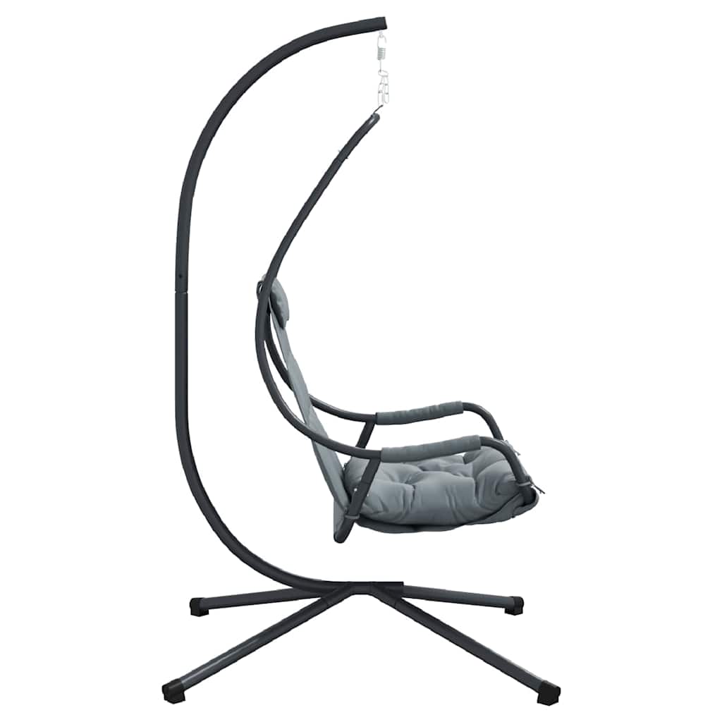 Silla huevo colgante Manual Antracita 94 x 107 x 196,5 cm Acero