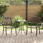 Silla de Jardín 2 pcs 55 x 56,5 x 91cm Aluminio