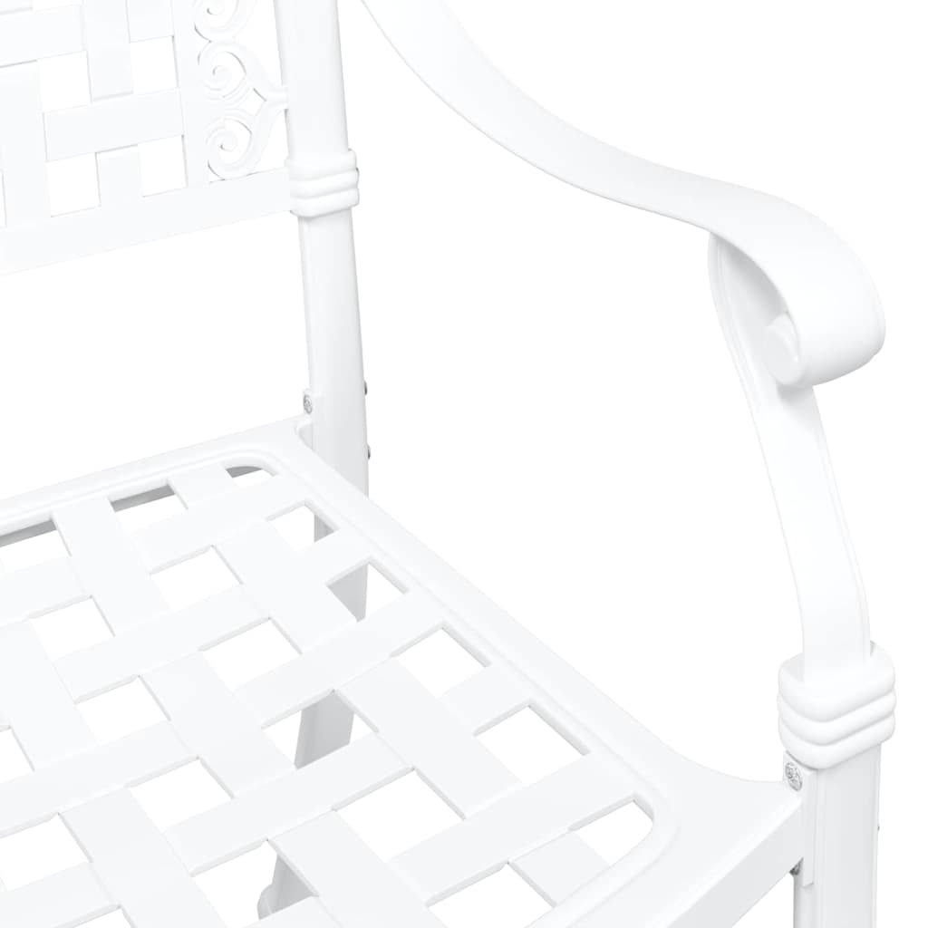 Silla de Jardín 2 pcs 55 x 56,5 x 91cm Aluminio