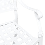 Silla de Jardín 2 pcs 55 x 56,5 x 91cm Aluminio