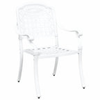 Silla de Jardín 2 pcs 55 x 56,5 x 91cm Aluminio