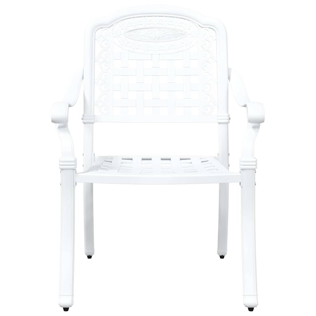 Silla de Jardín 2 pcs 55 x 56,5 x 91cm Aluminio