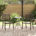 Silla de Jardín 2 pcs 56 x 55 x 92.5cm Aluminio