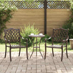 Silla de Jardín 2 pcs 56 x 55 x 92.5cm Aluminio