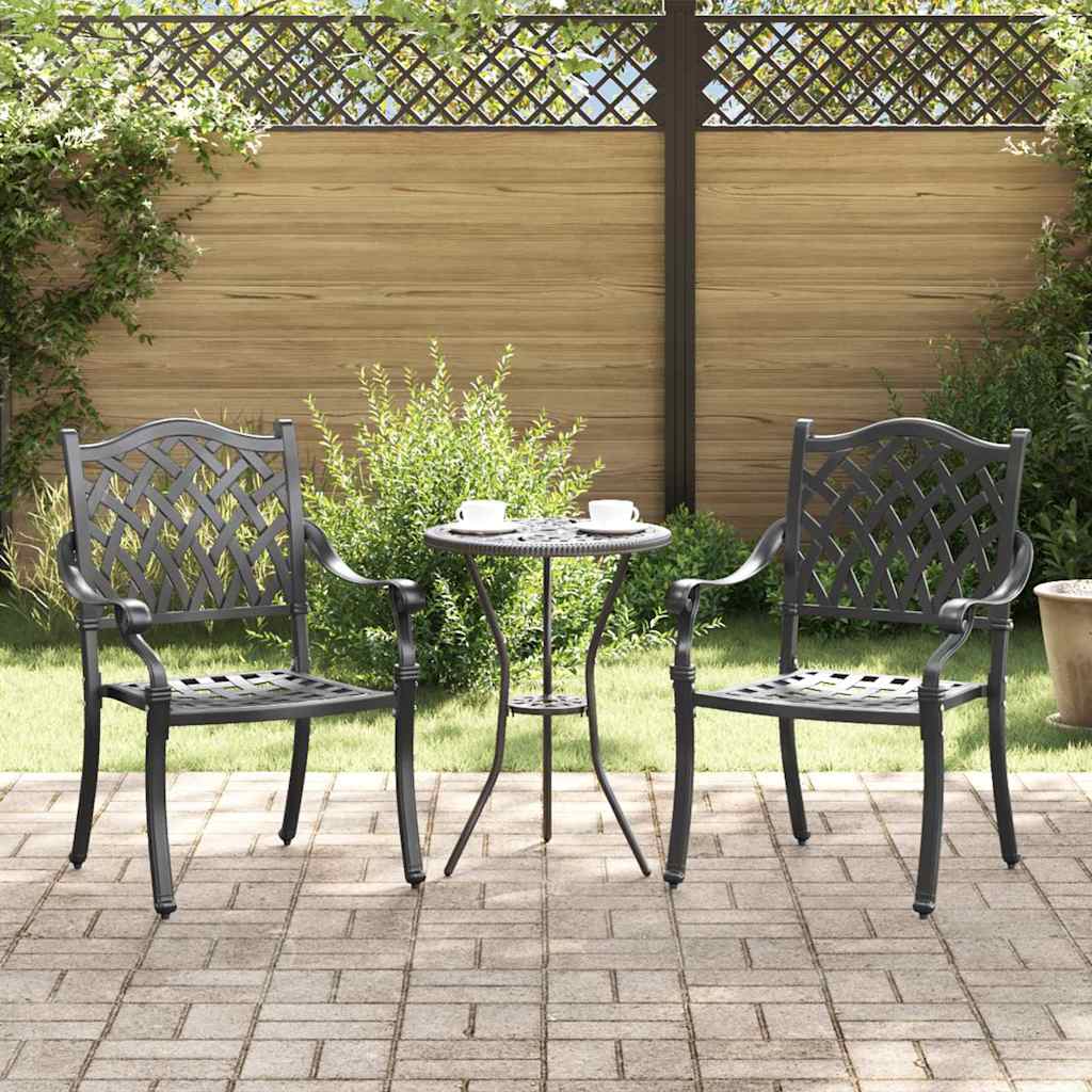 Garden Chair 2 pcs 56 x 55 x 92.5cm Aluminum