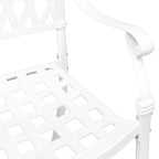 Silla de Jardín 2 pcs 56 x 55 x 92.5cm Aluminio