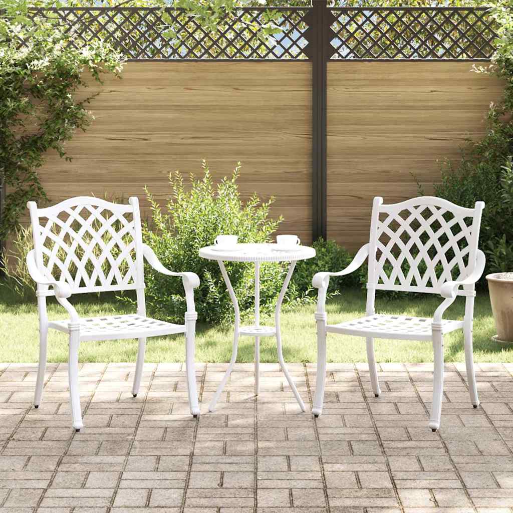 Garden Chair 2 pcs 56 x 55 x 92.5cm Aluminum