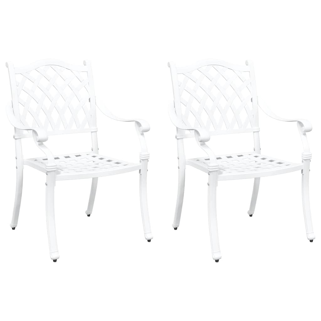 Silla de Jardín 2 pcs 56 x 55 x 92.5cm Aluminio