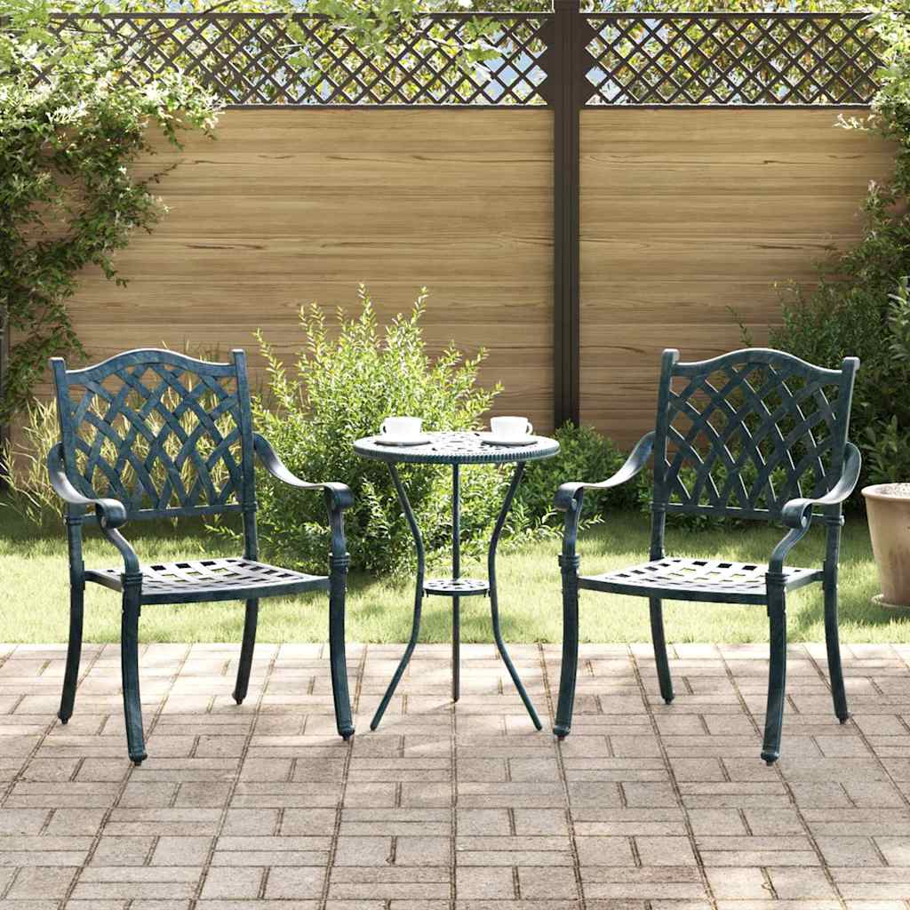 Garden Chair 2 pcs 56 x 55 x 92.5cm Aluminum