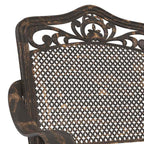 Silla de Jardín 2 pcs Bronce 55 x 55 x 92,5cm Aluminio