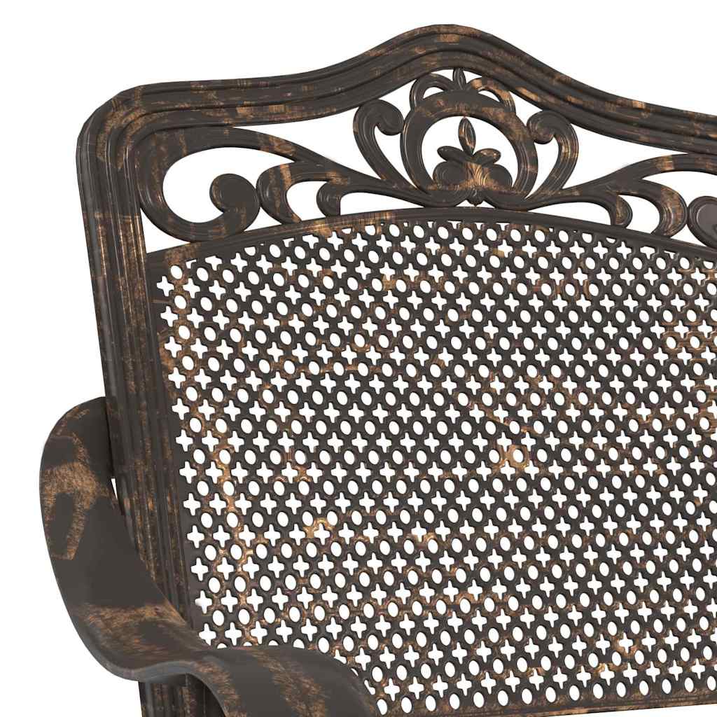 Silla de Jardín 2 pcs Bronce 55 x 55 x 92,5cm Aluminio
