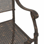 Silla de Jardín 2 pcs Bronce 55 x 55 x 92,5cm Aluminio
