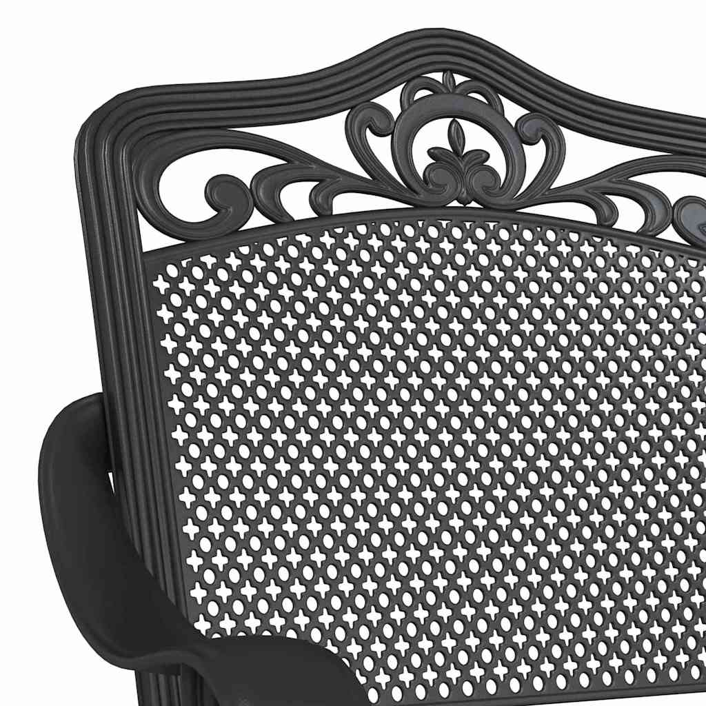 Silla de Jardín 2 pcs Negro 55 x 55 x 92,5cm Aluminio