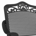 Silla de Jardín 2 pcs Negro 55 x 55 x 92,5cm Aluminio